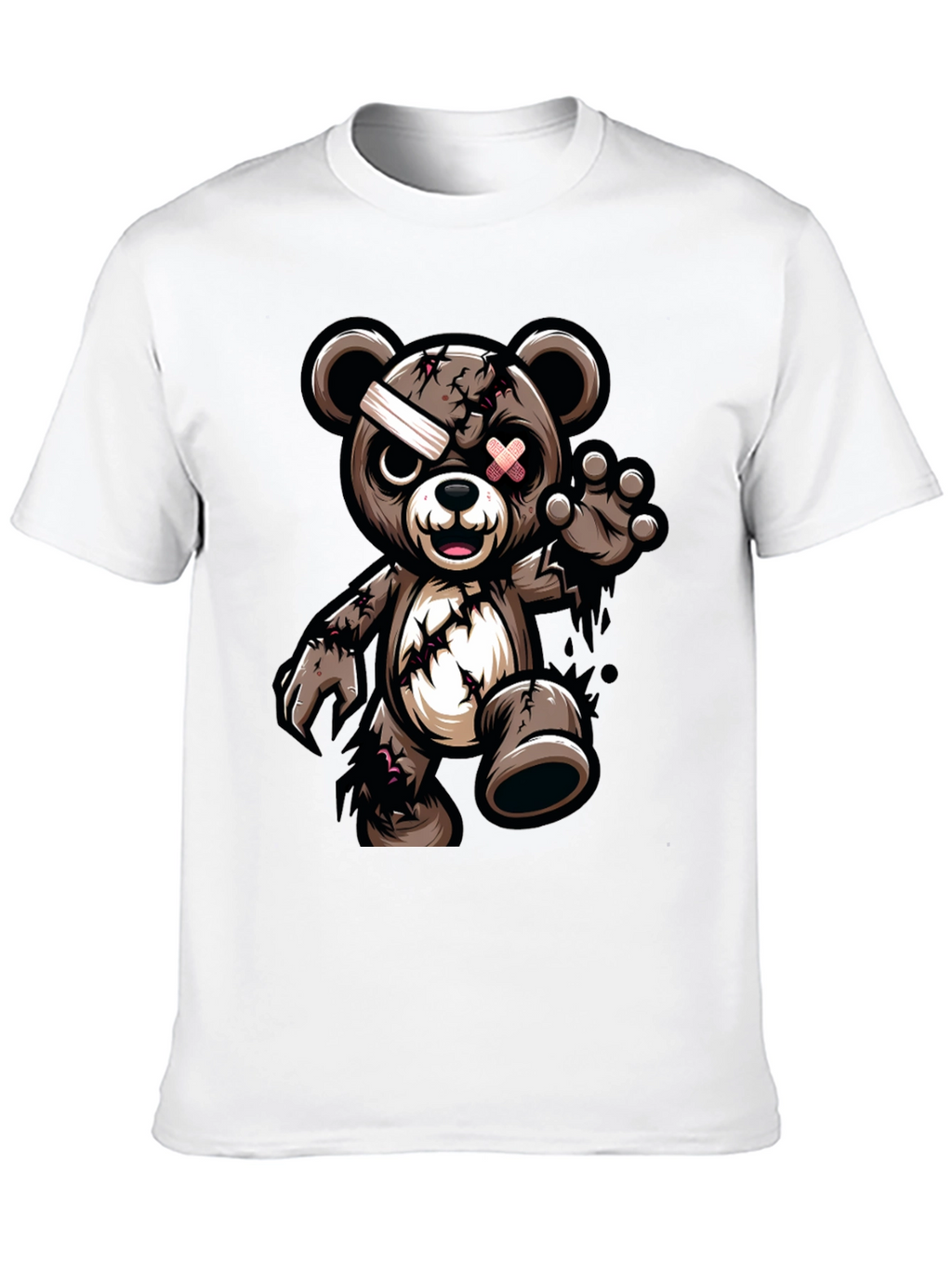 Zombie Teddy Bear Graphic T-Shirt