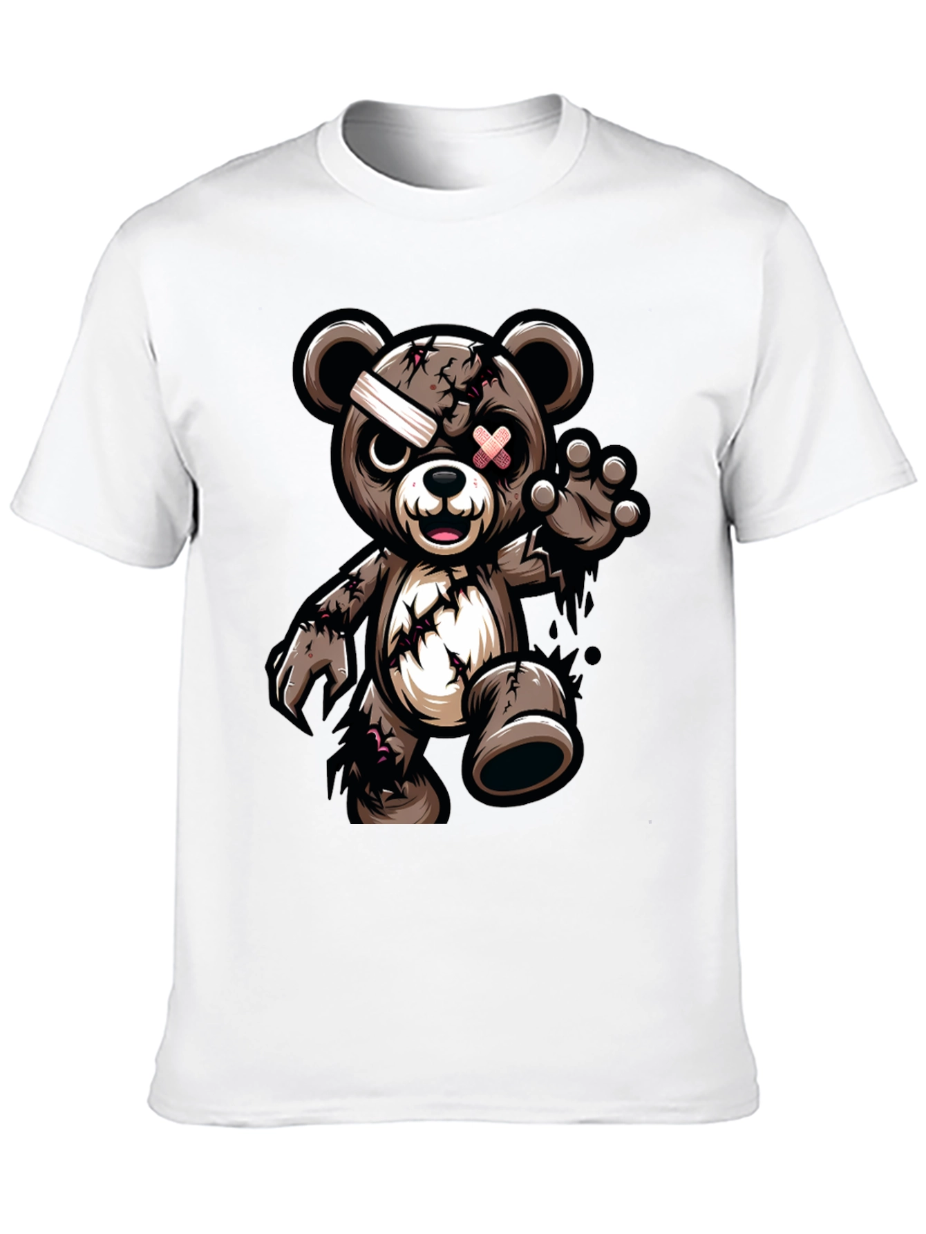 Zombie Teddy Bear Graphic T-Shirt