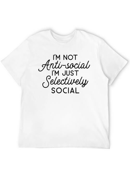 Anti-Social Selectively Social Graphic Tee