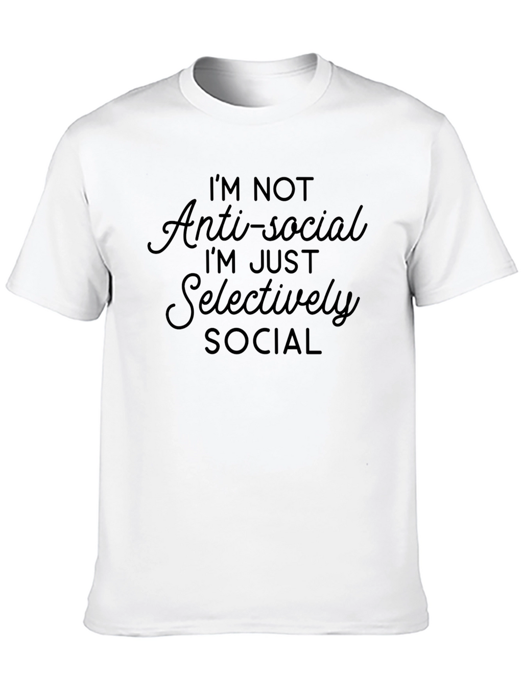 Anti-Social Selectively Social Graphic Tee