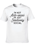 Anti-Social Selectively Social Graphic Tee