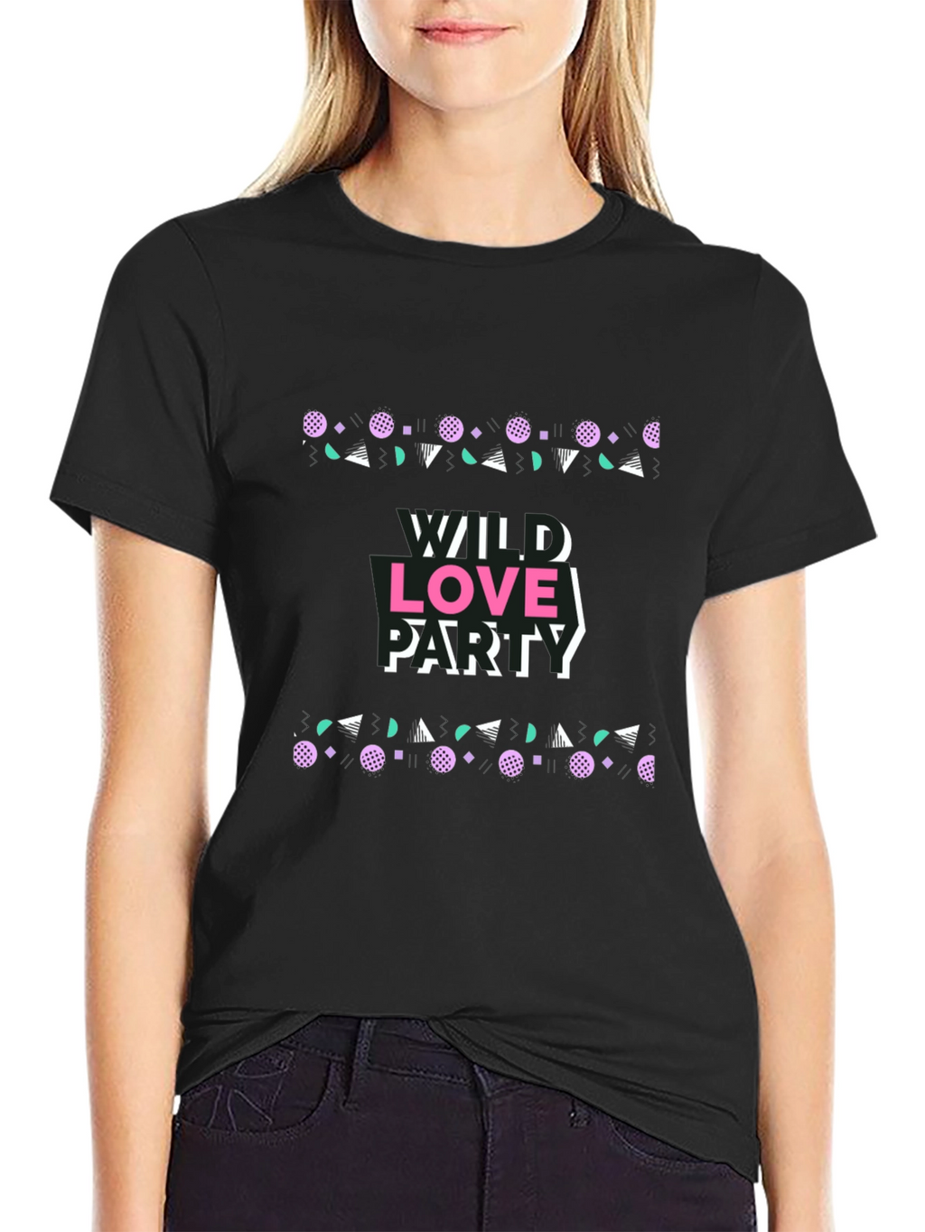 Wild Love Party Graphic Tee - Retro Design