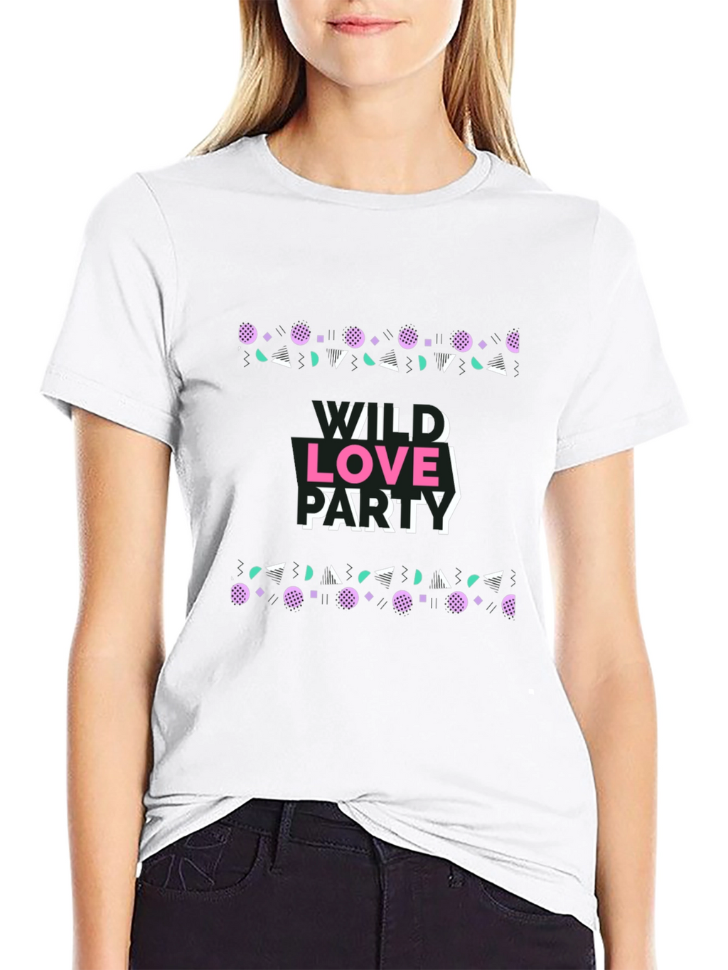 Wild Love Party Graphic Tee - Retro Design