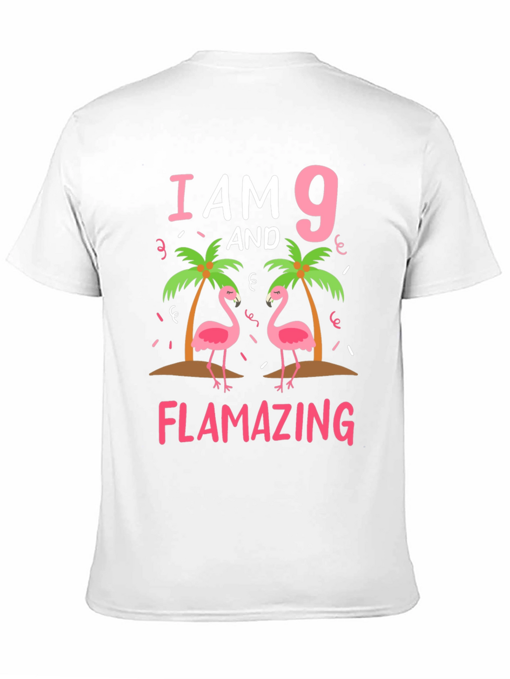 Flamazing 9th Birthday T-Shirt - Cute Flamingo Tee