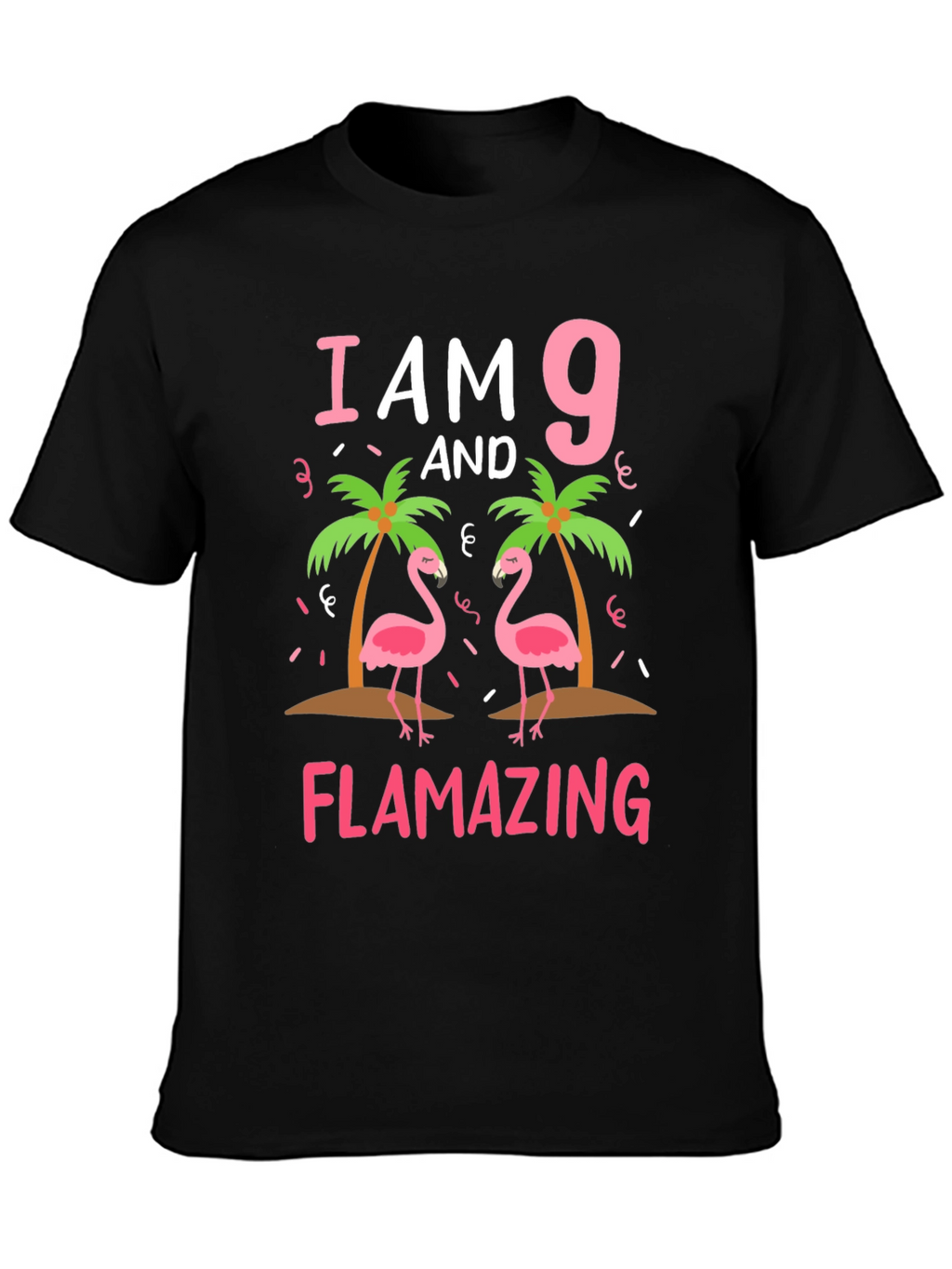 Flamazing 9th Birthday T-Shirt - Cute Flamingo Tee