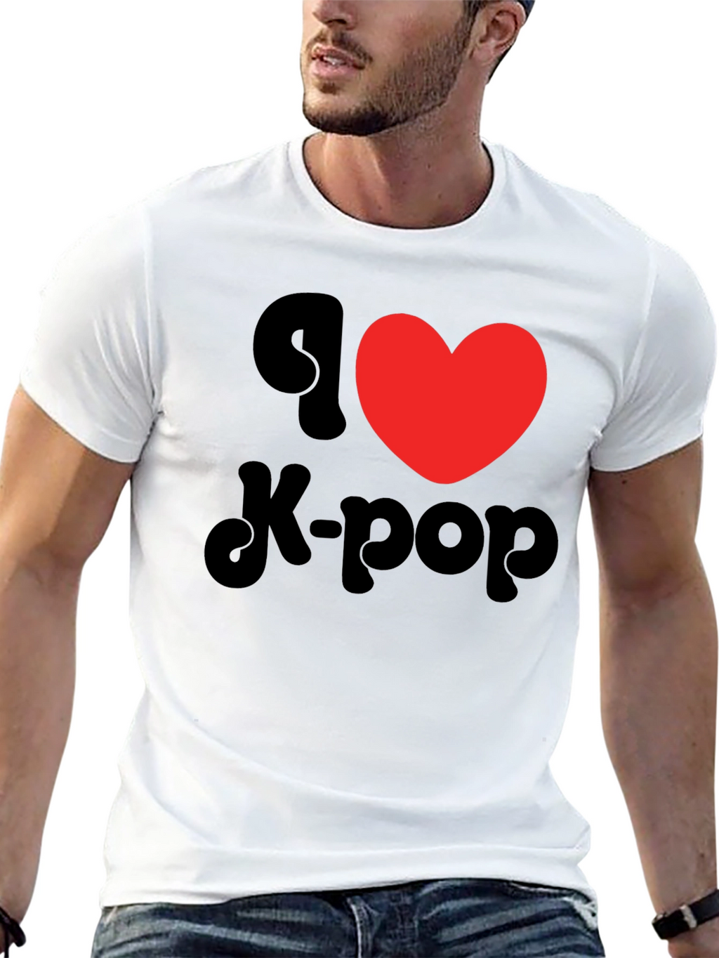 I Heart K-Pop Black T-Shirt