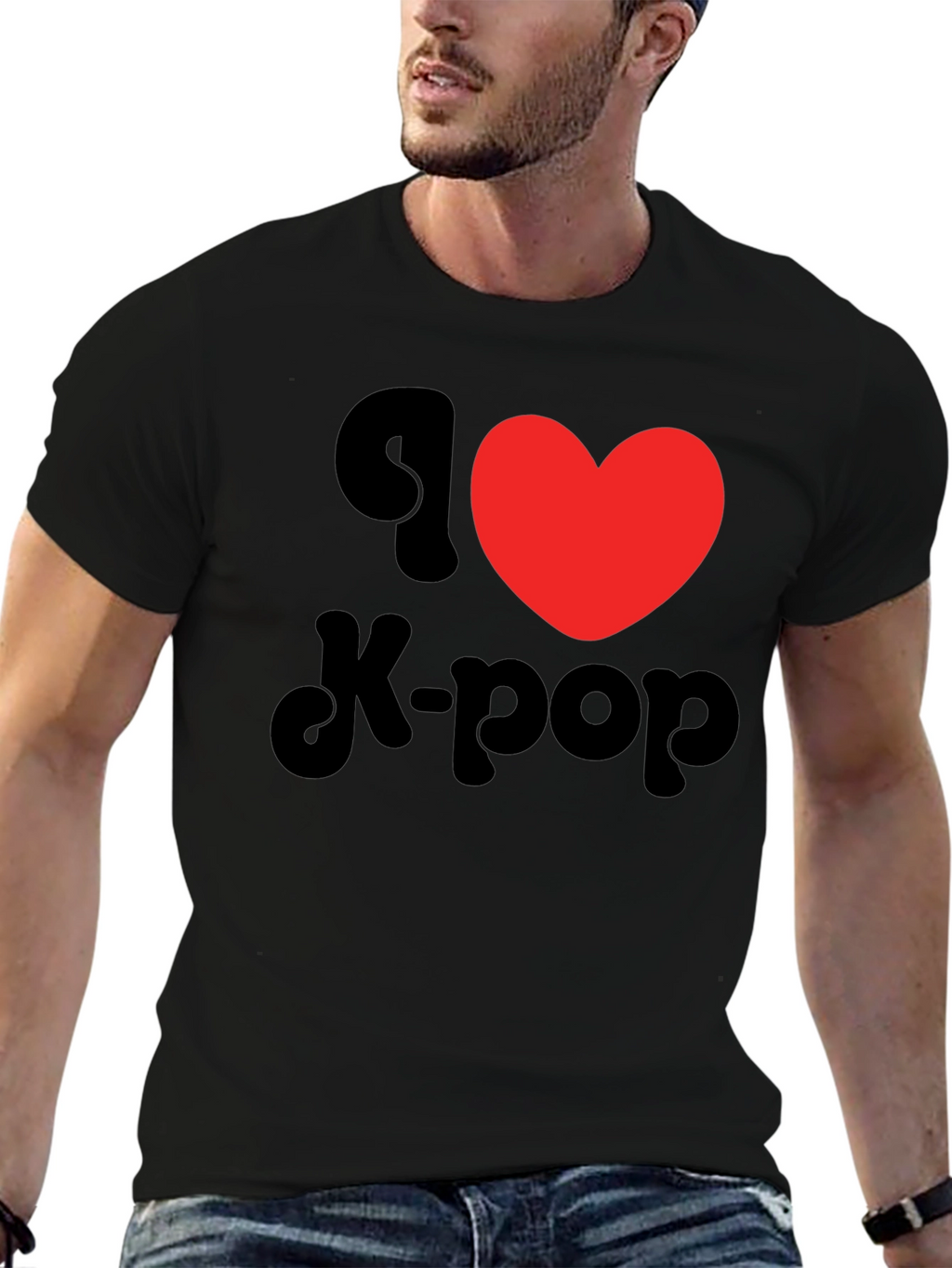I Heart K-Pop Black T-Shirt