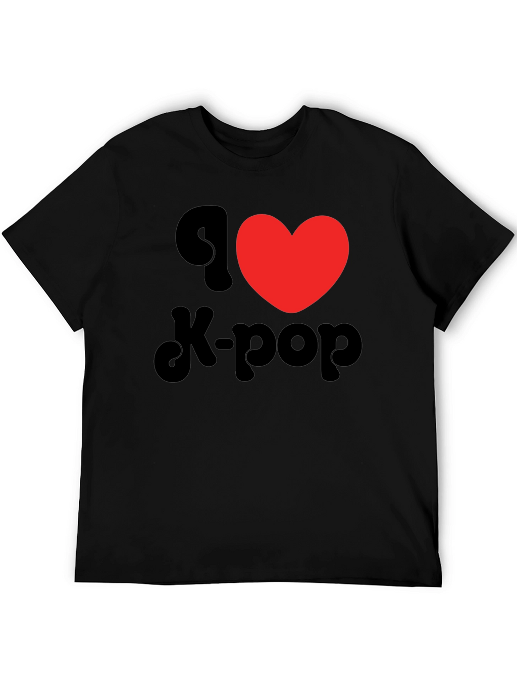 I Heart K-Pop Black T-Shirt
