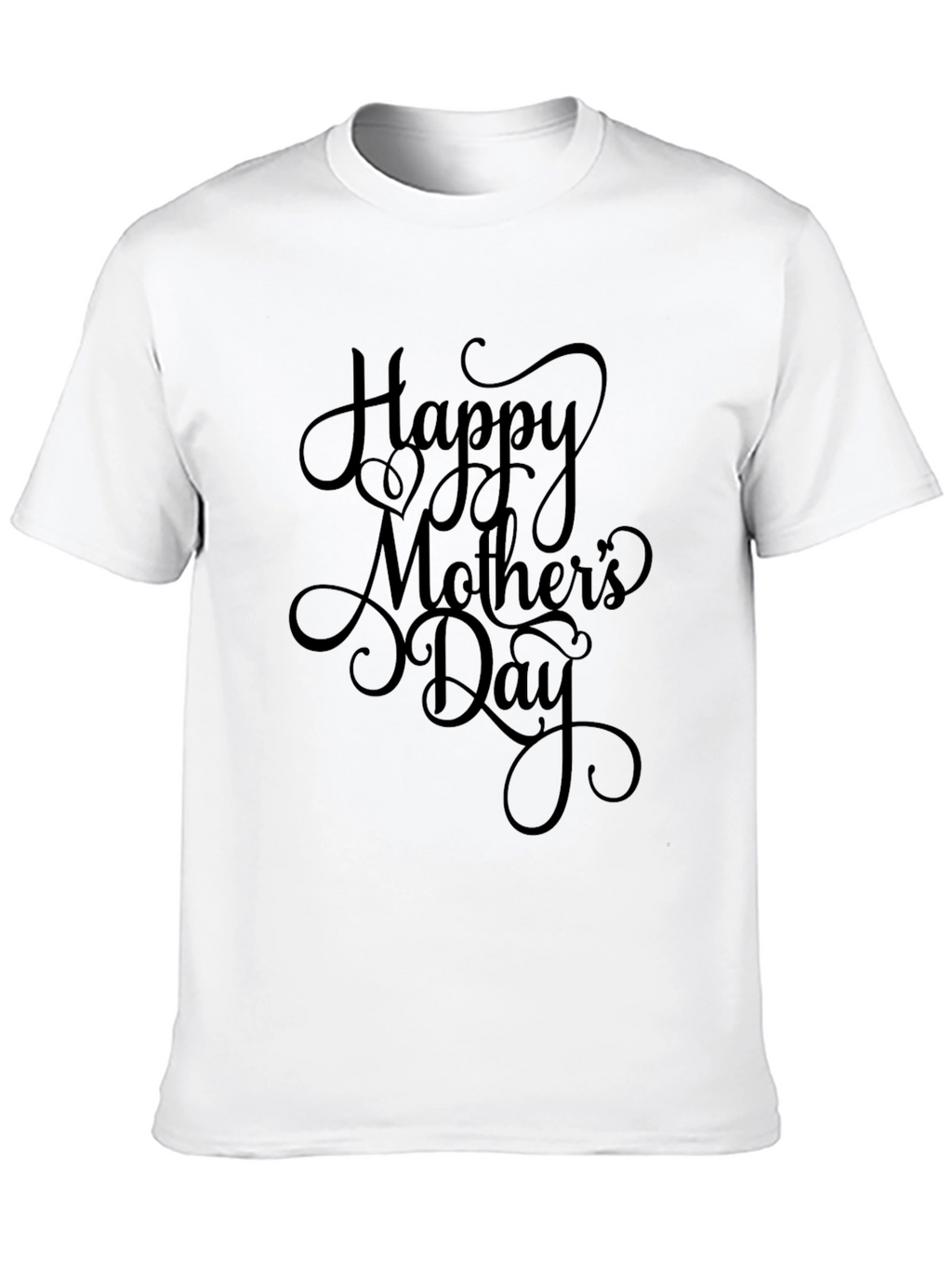 Happy Mothers Day Black T-Shirt