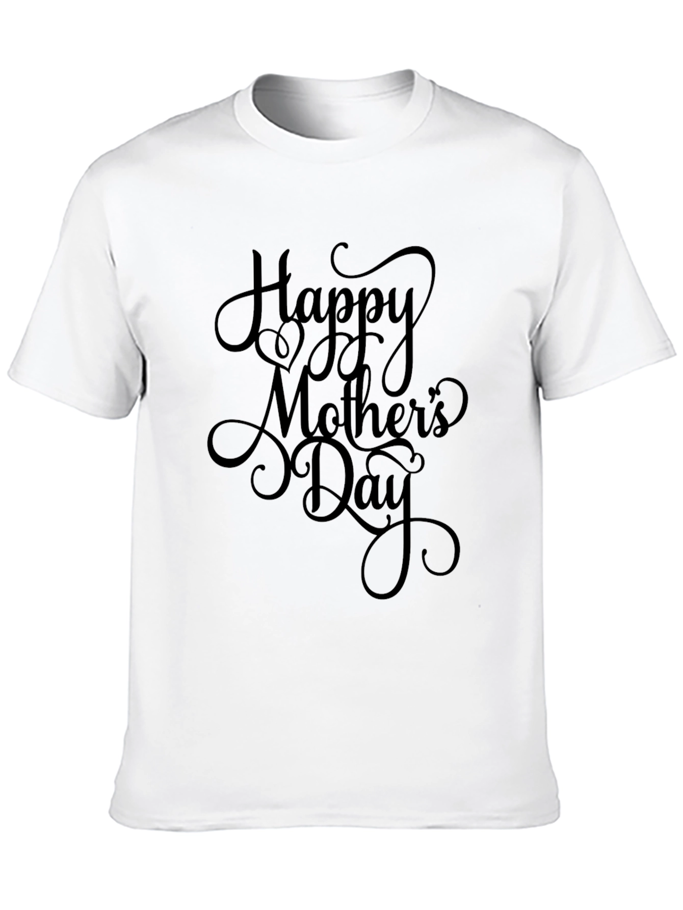 Happy Mothers Day Black T-Shirt