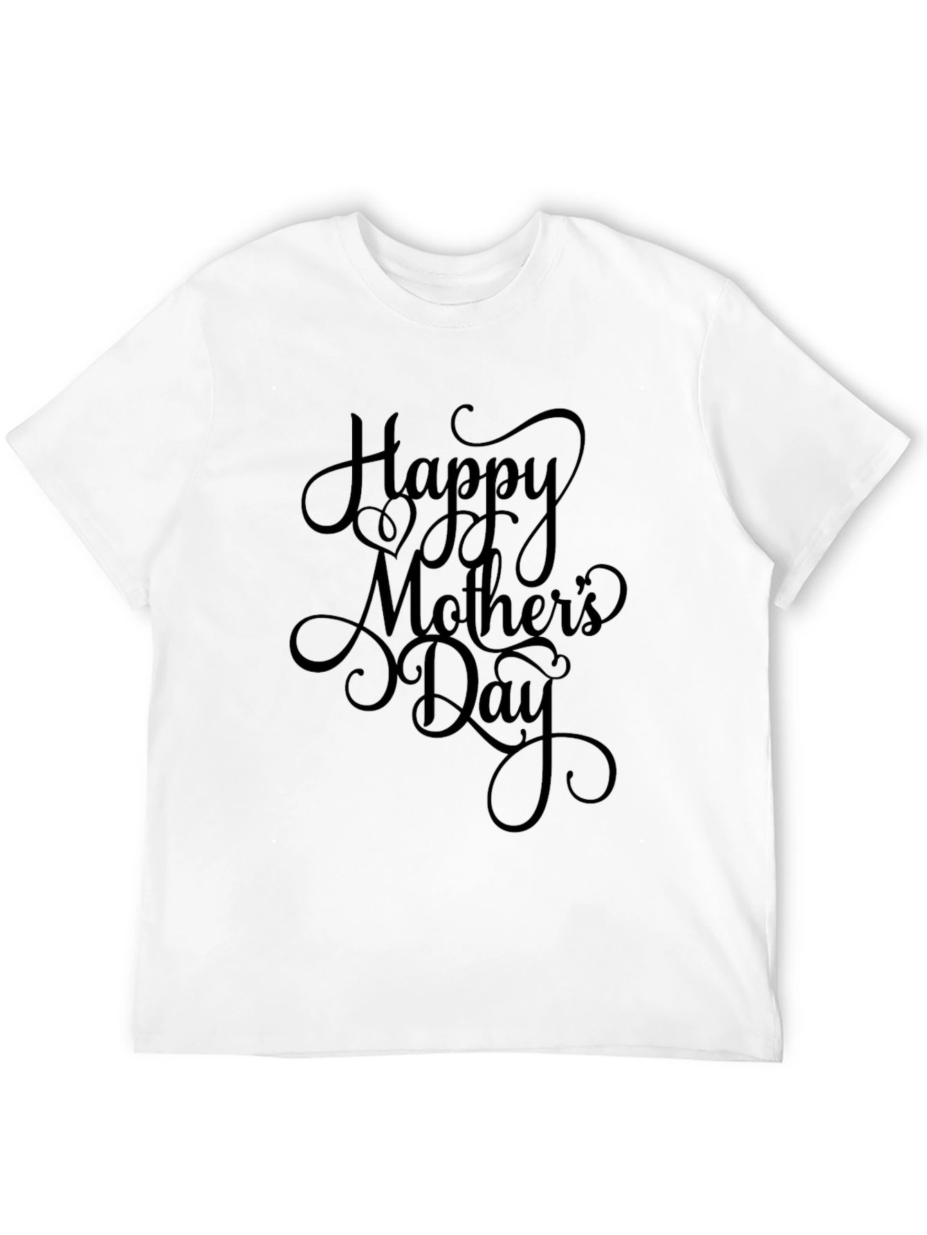 Happy Mothers Day Black T-Shirt