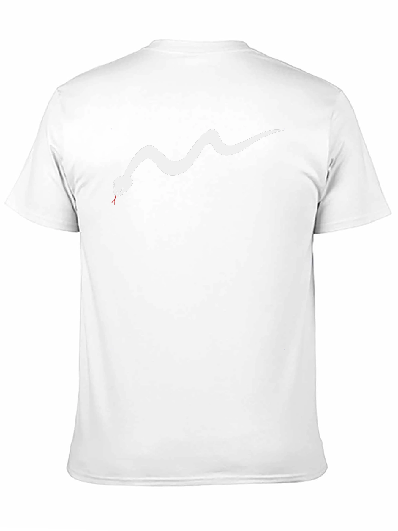 Black T-Shirt with Snake Graphic