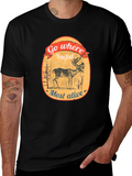 Go Where You Feel Most Alive Deer Graphic Tee