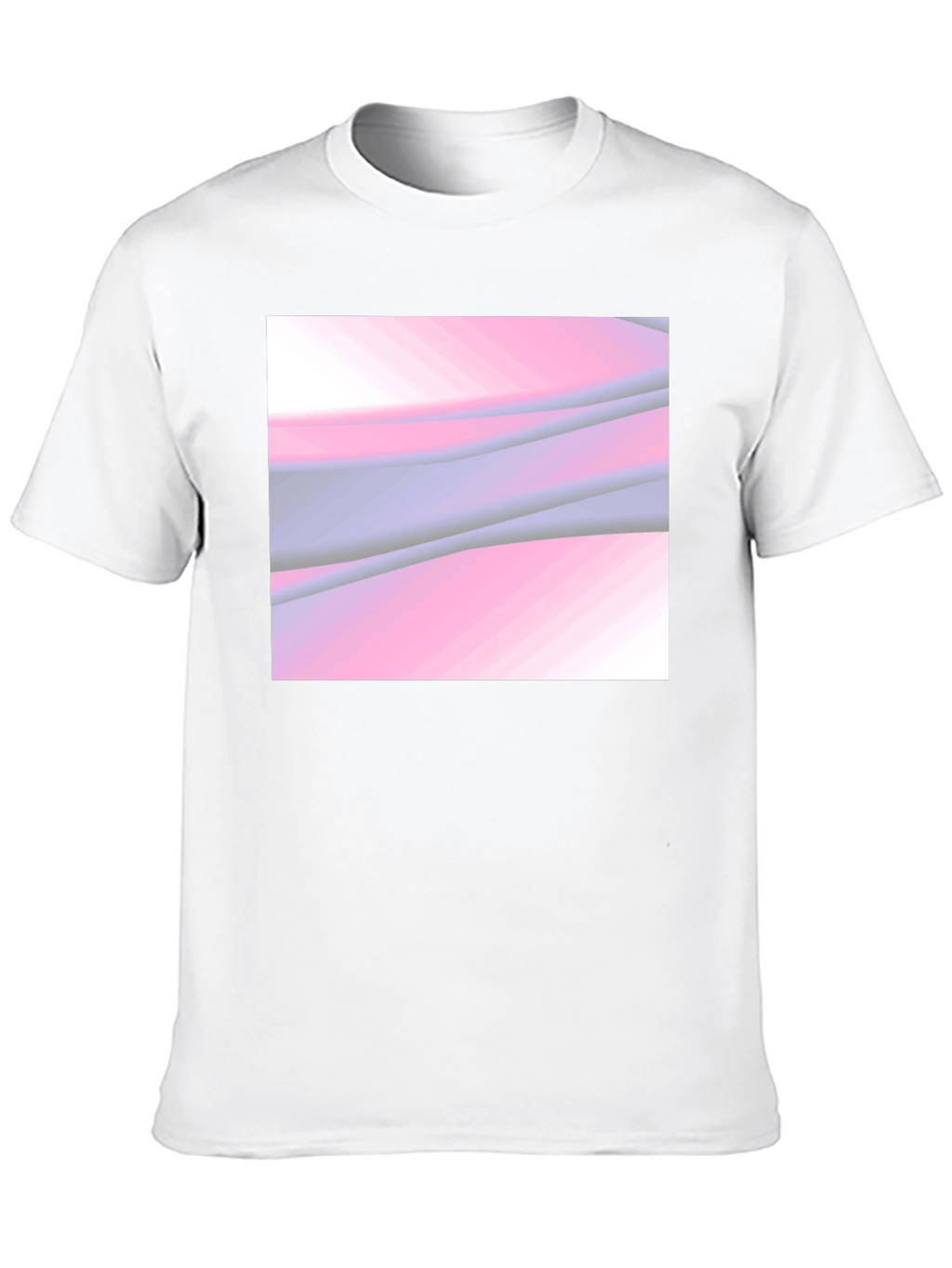 Abstract Wave Graphic Black T-Shirt