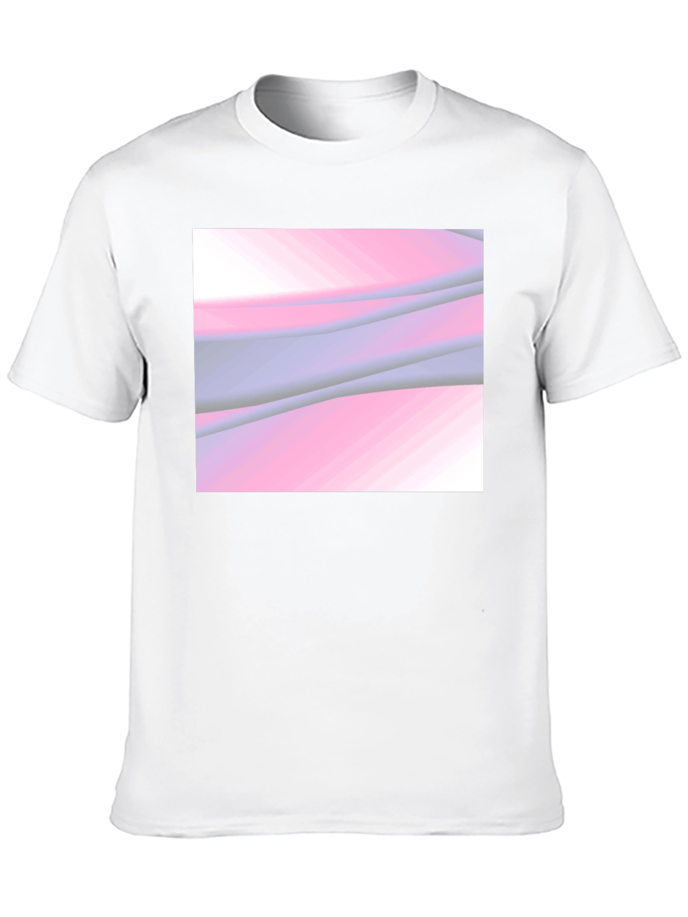 Abstract Wave Graphic Black T-Shirt