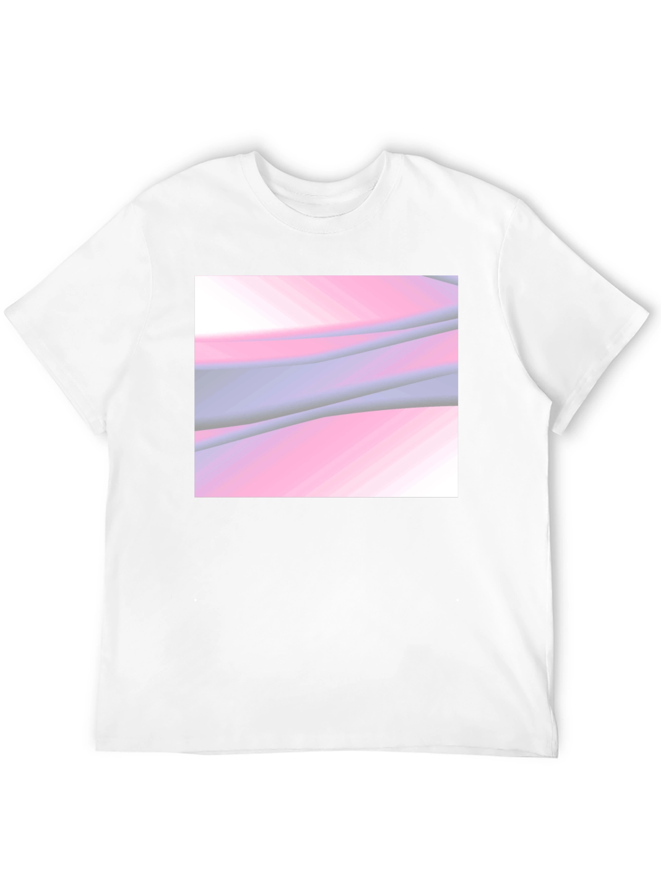 Abstract Wave Graphic Black T-Shirt