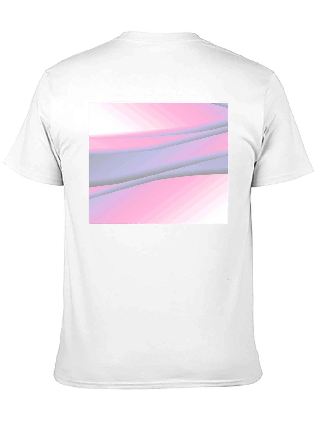 Abstract Wave Graphic Black T-Shirt