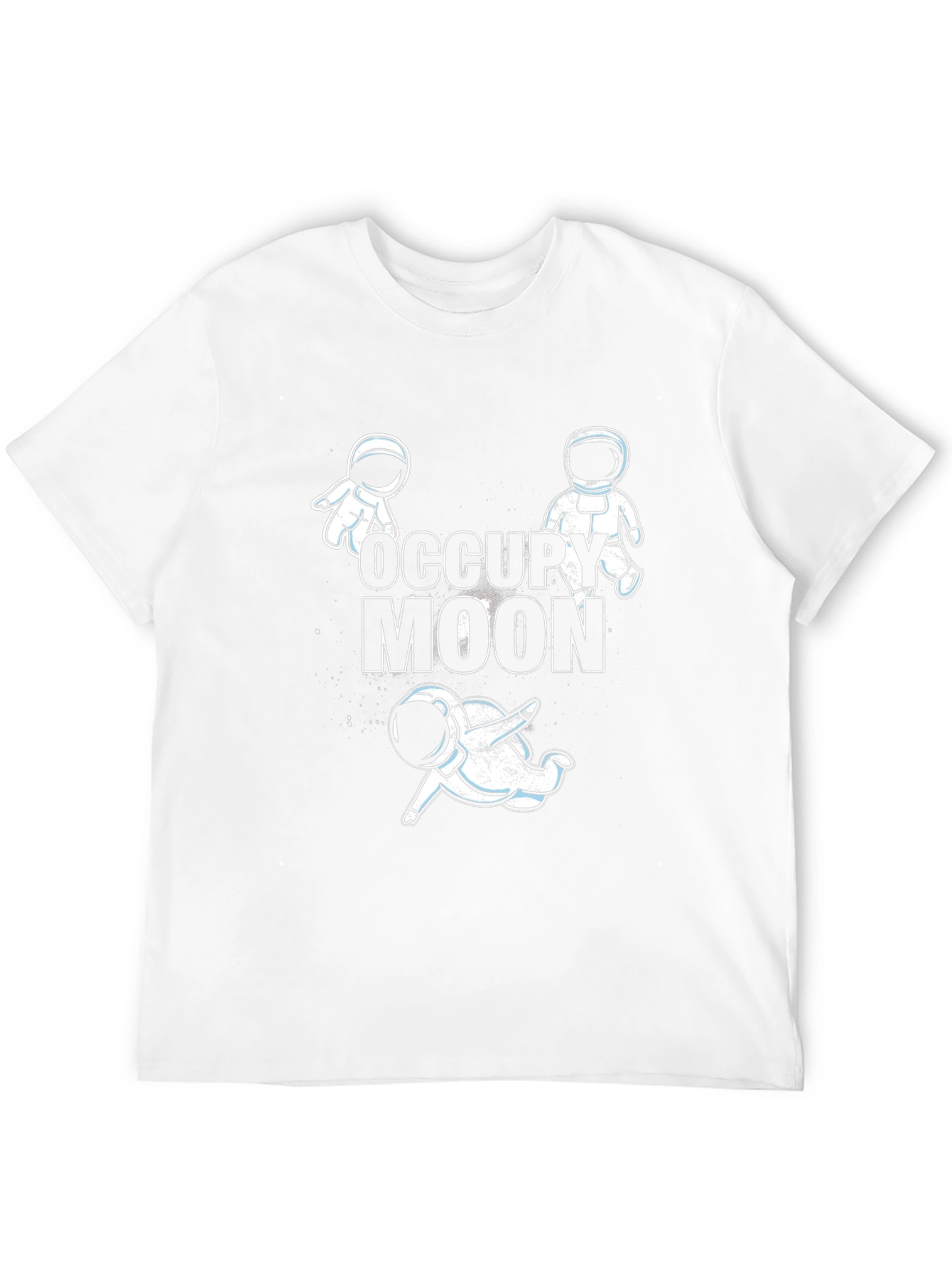 Occupy Moon Graphic T-Shirt - Space Adventure Tee
