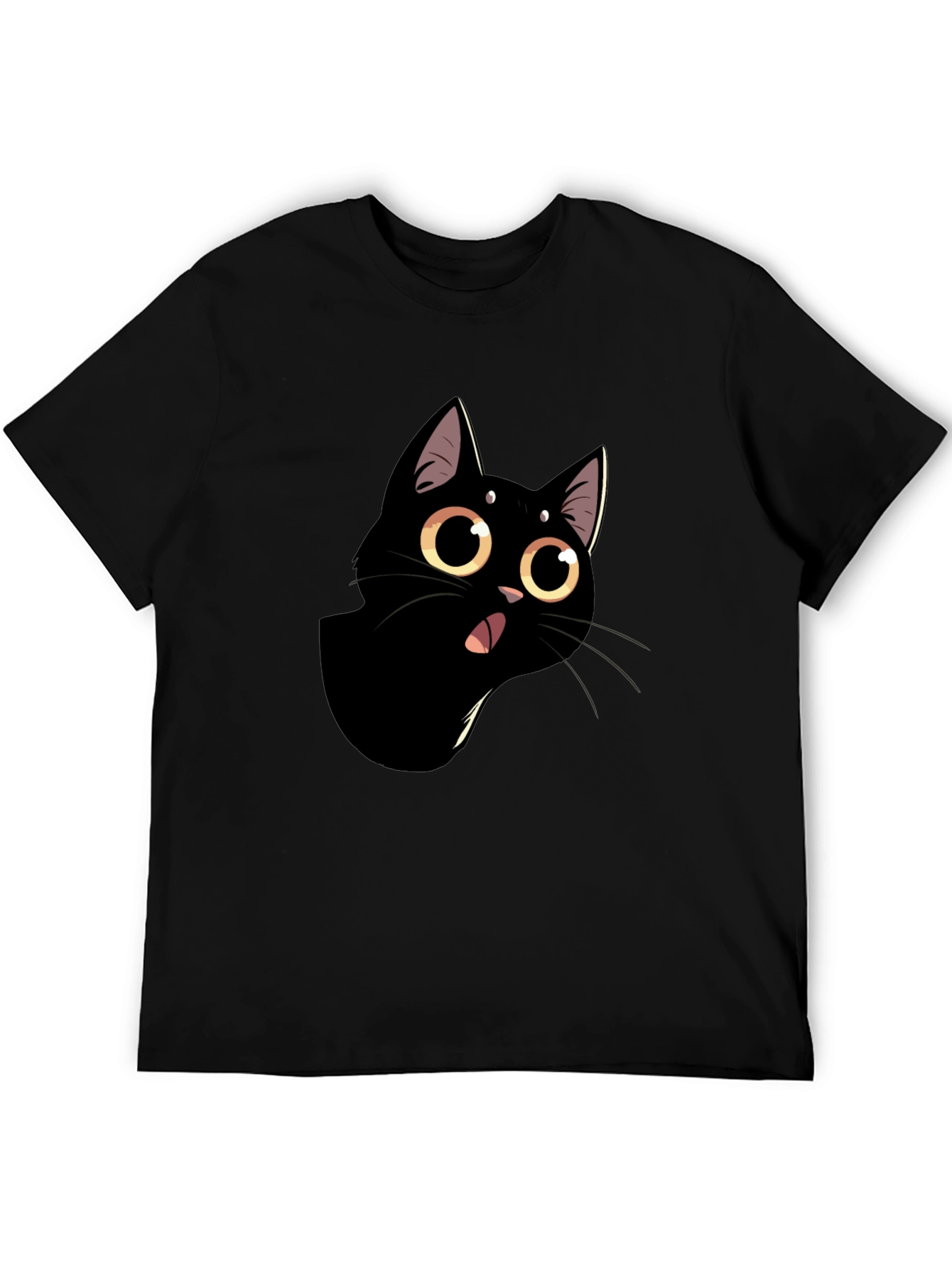 Funny Black Cat Graphic Tee