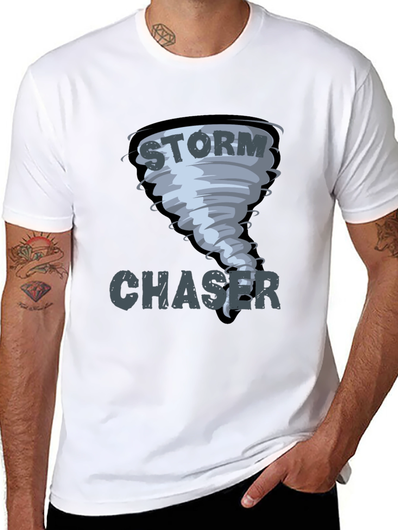 Storm Chaser Graphic Print Mens T-Shirt