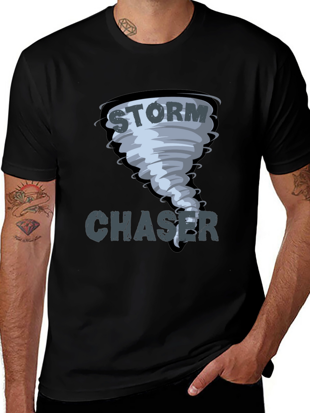Storm Chaser Graphic Print Mens T-Shirt