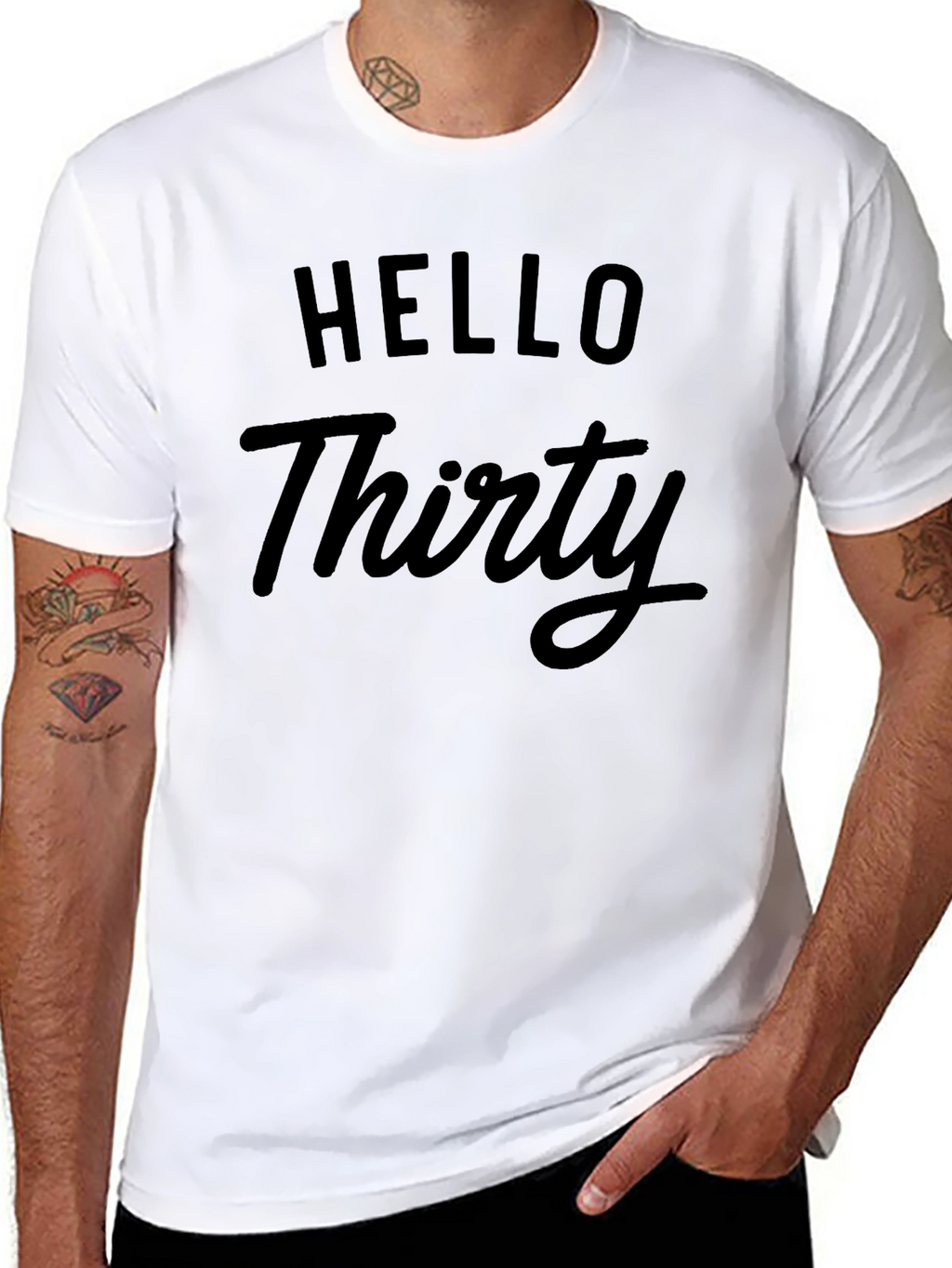 Hello Thirty T-Shirt - Birthday Celebration Tee
