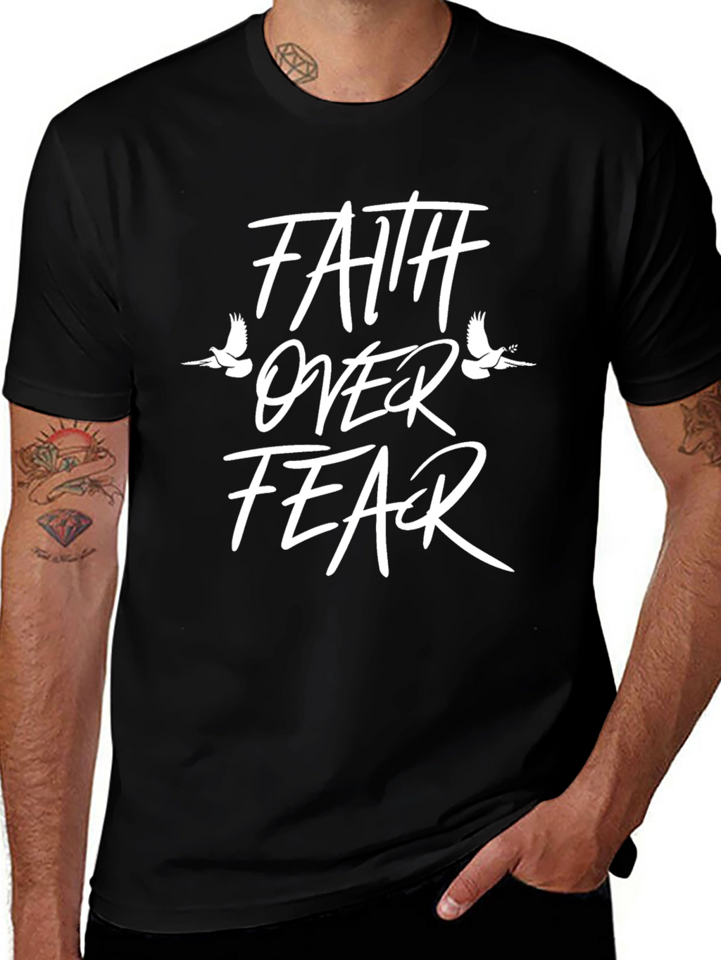 Faith Over Fear Graphic T-Shirt