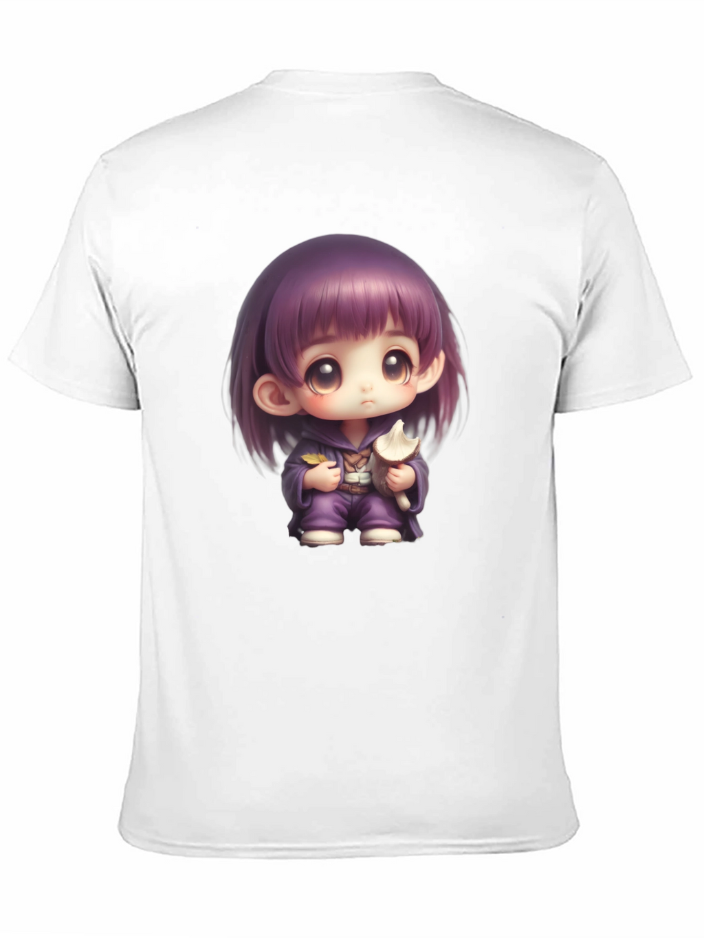 Anime Girl Graphic T-Shirt - Black