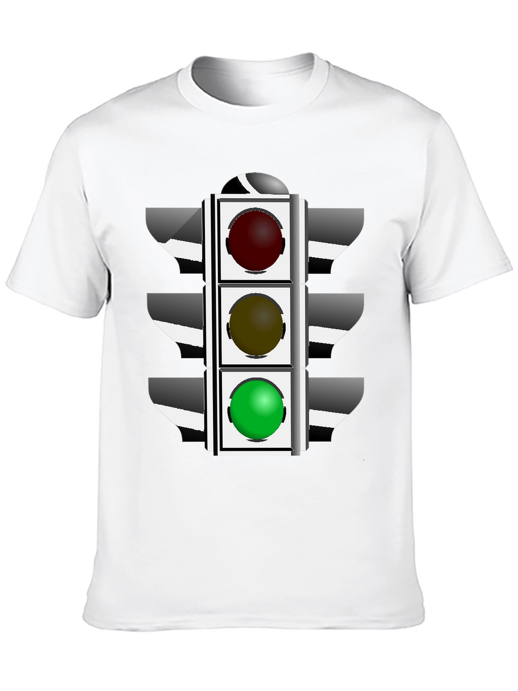 Traffic Light Graphic T-Shirt - Black