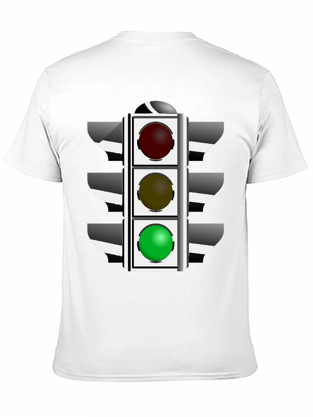 Traffic Light Graphic T-Shirt - Black