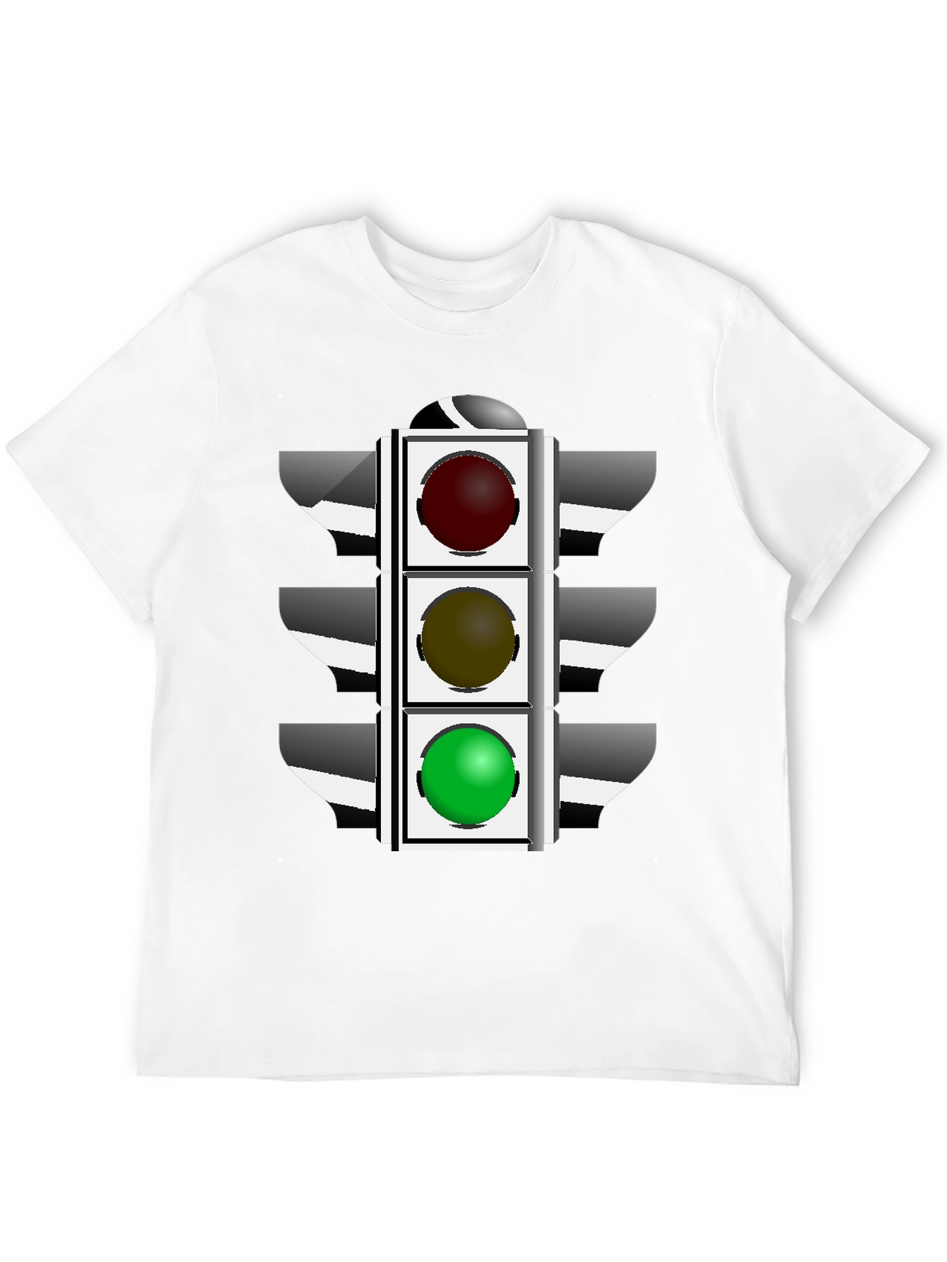 Traffic Light Graphic T-Shirt - Black