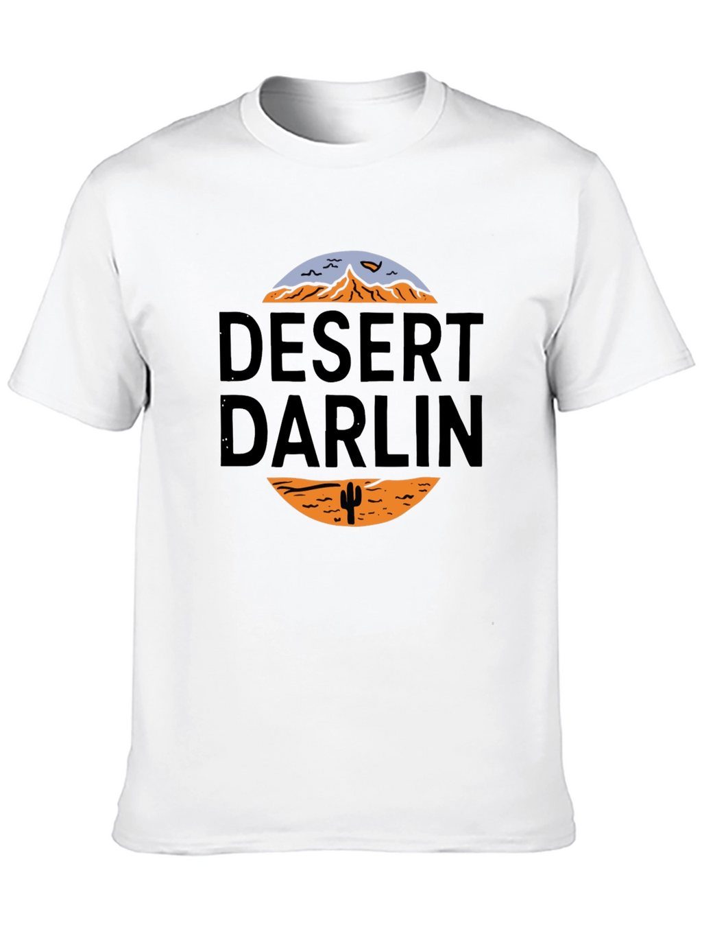 Desert Darlin Graphic Print Black T-Shirt