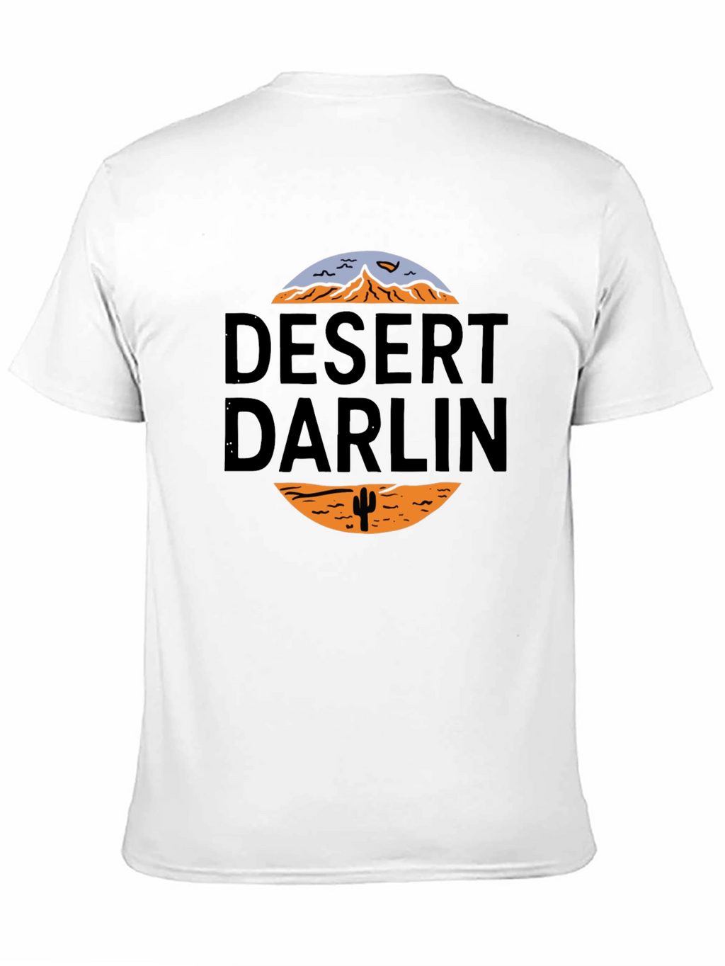 Desert Darlin Graphic Print Black T-Shirt