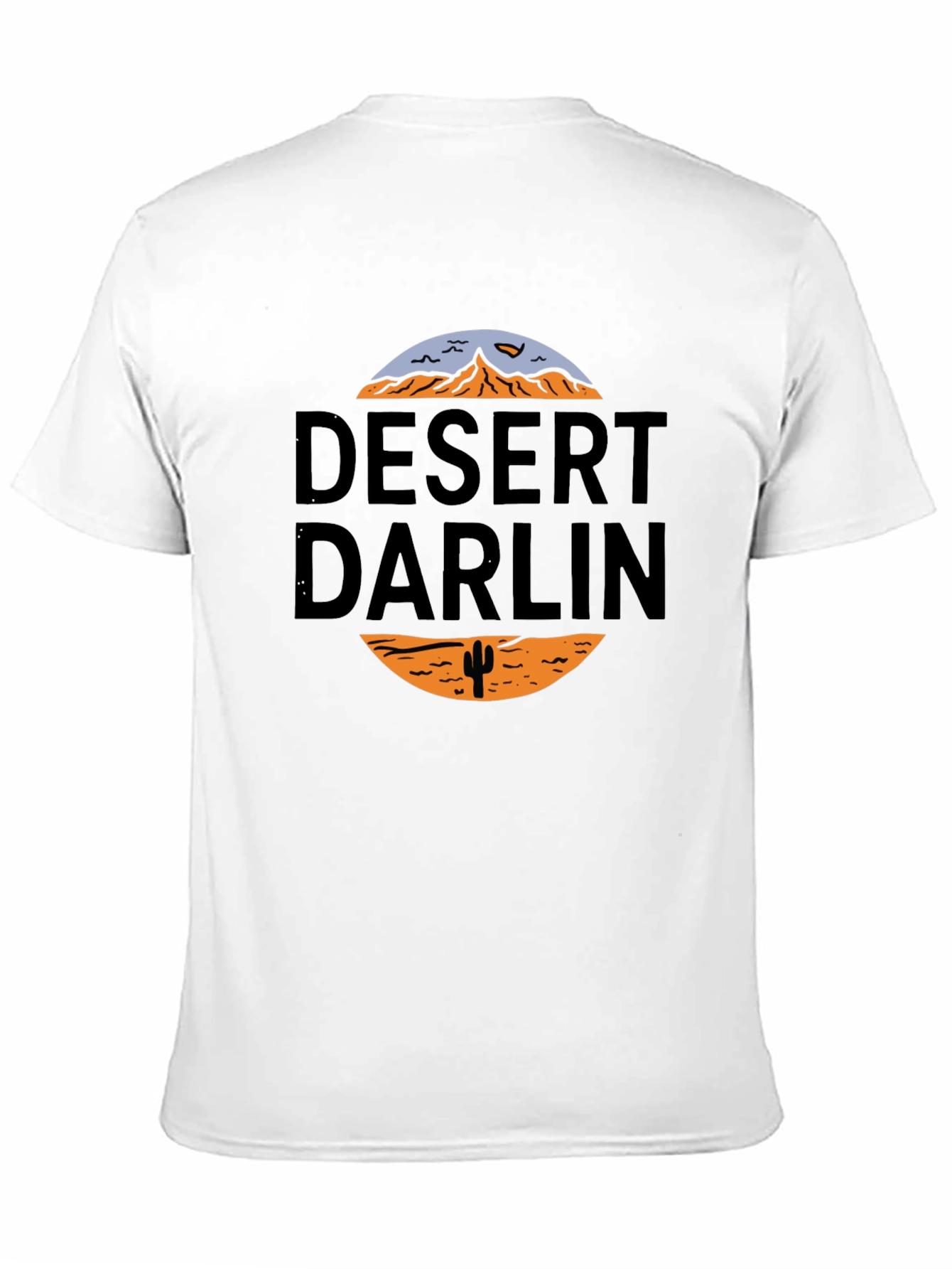Desert Darlin Graphic Print Black T-Shirt