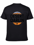 Desert Darlin Graphic Print Black T-Shirt
