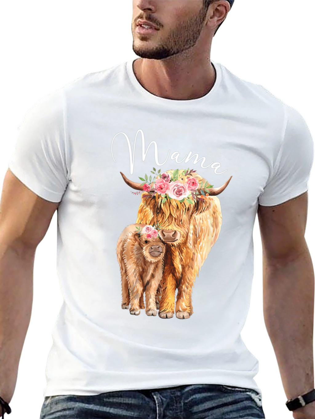 Mama Highland Cow T-Shirt