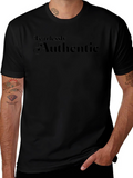 Fearlessly Authentic Black Graphic Tee