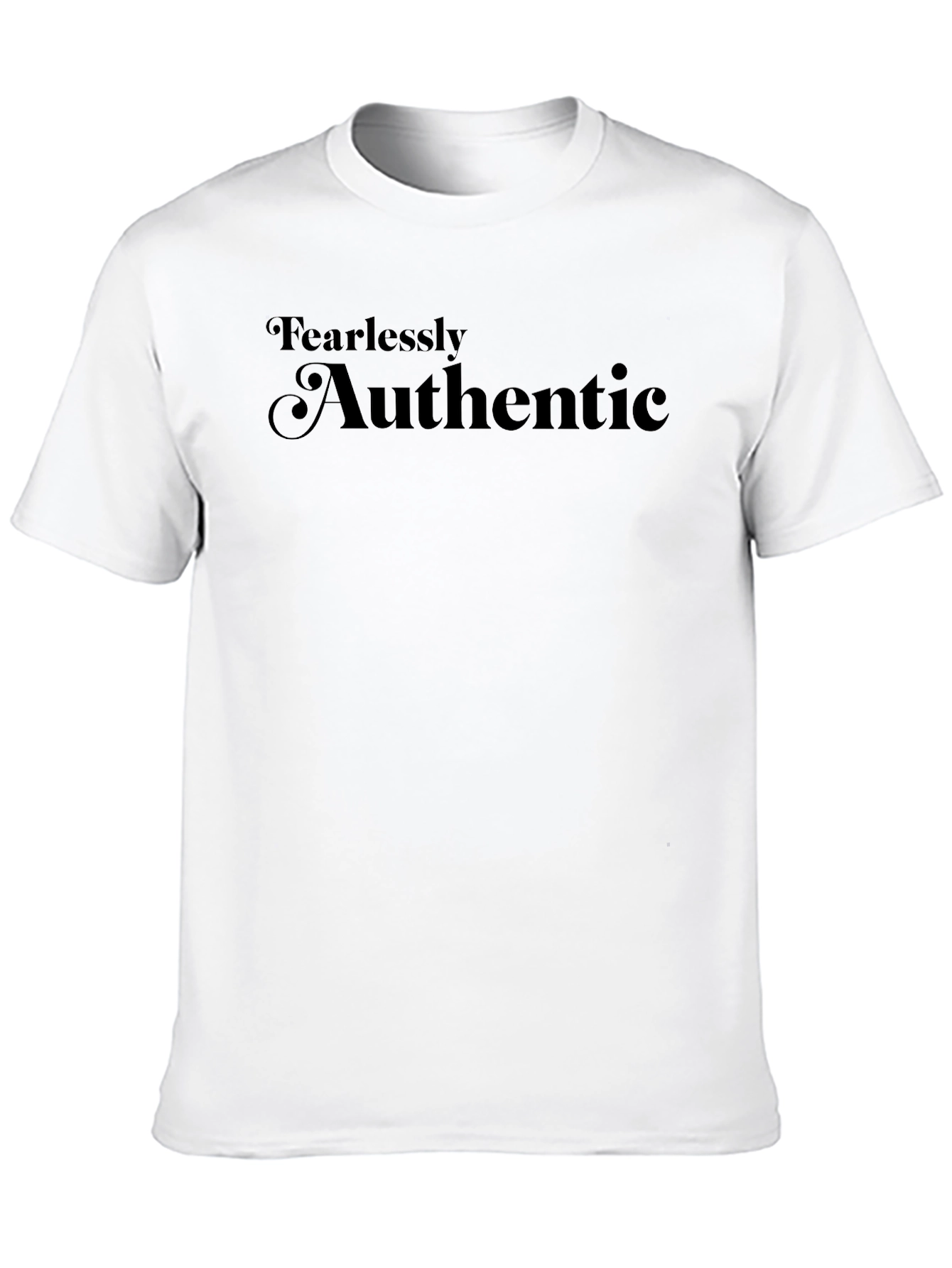Fearlessly Authentic Black Graphic Tee