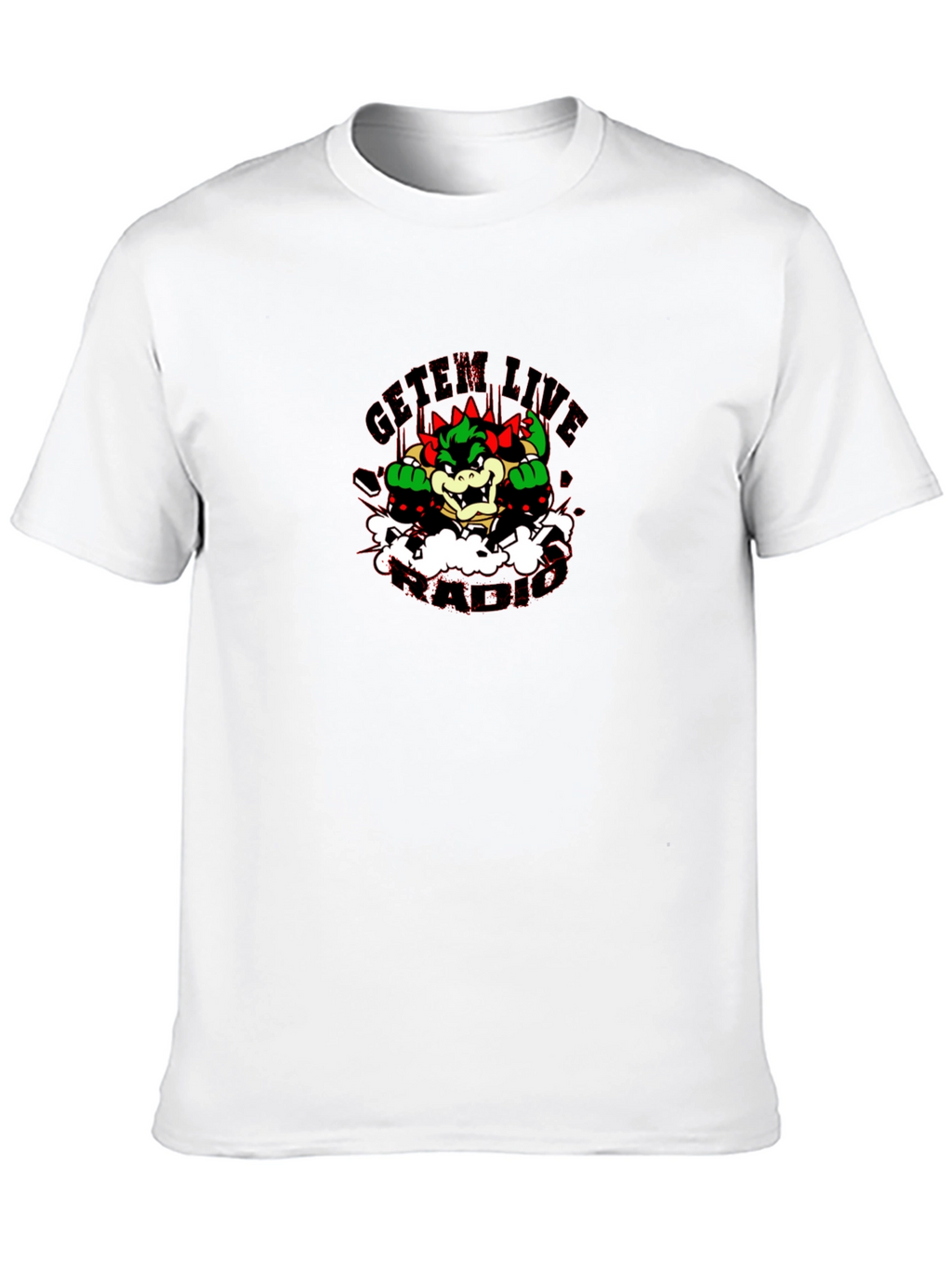 Bowser GetEm Live Black T-Shirt
