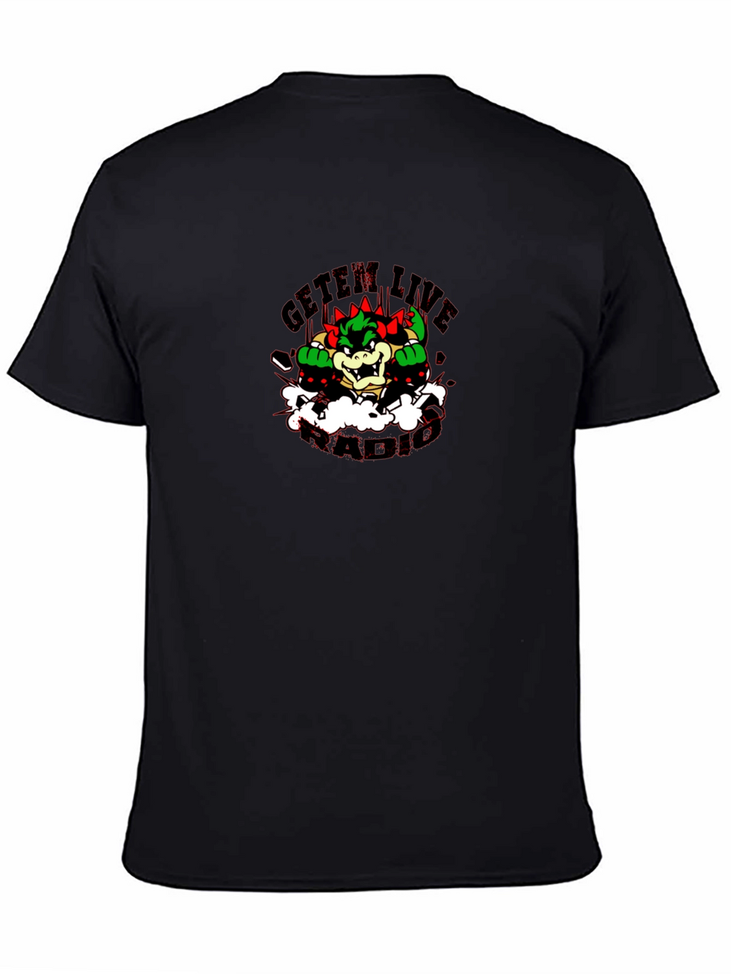 Bowser GetEm Live Black T-Shirt