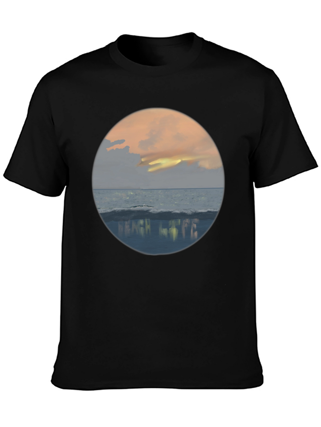 Beach Life Sunset Graphic Tee