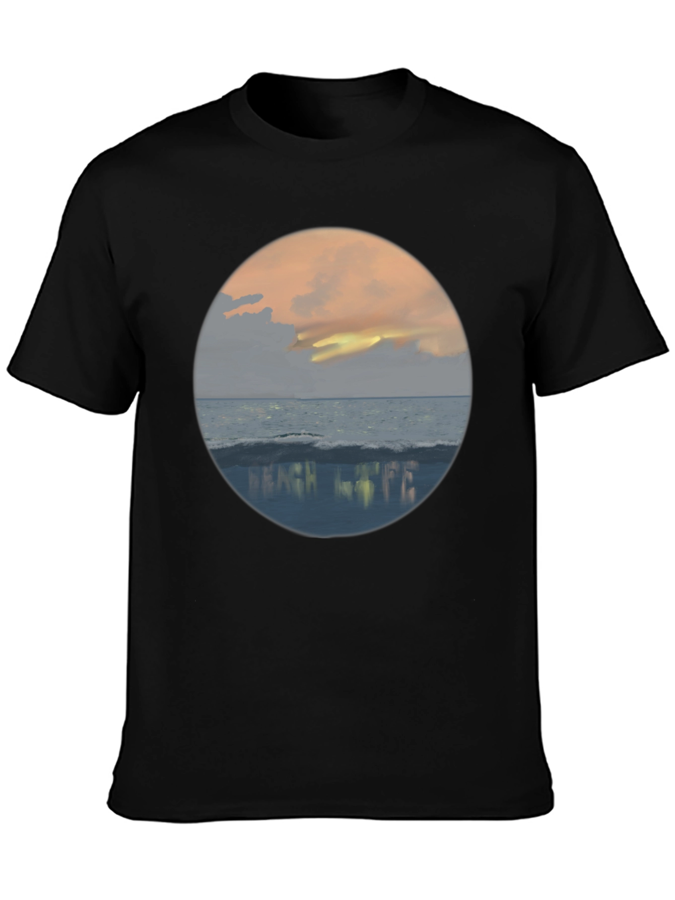 Beach Life Sunset Graphic Tee