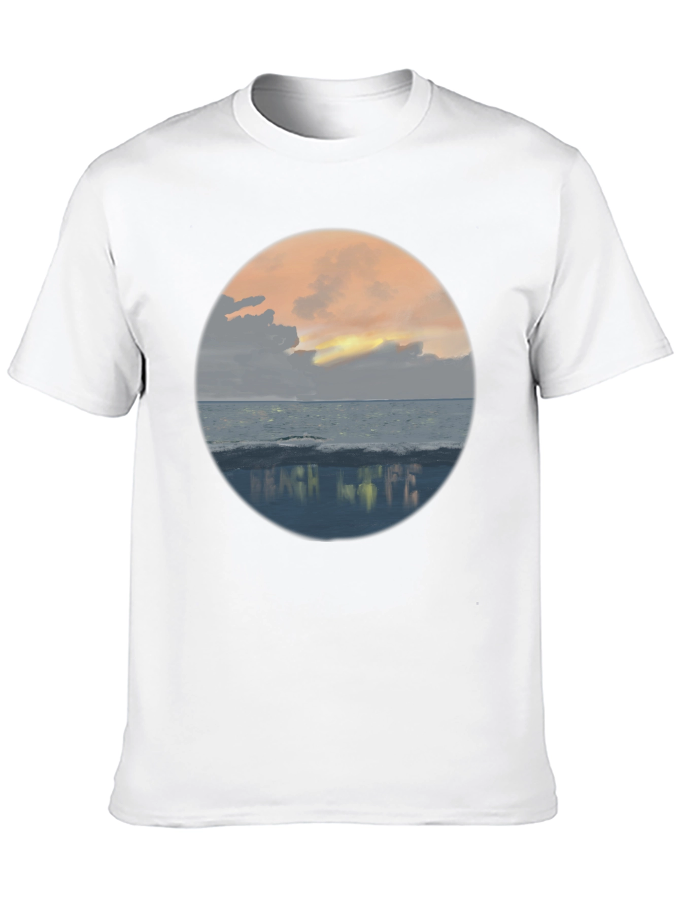Beach Life Sunset Graphic Tee
