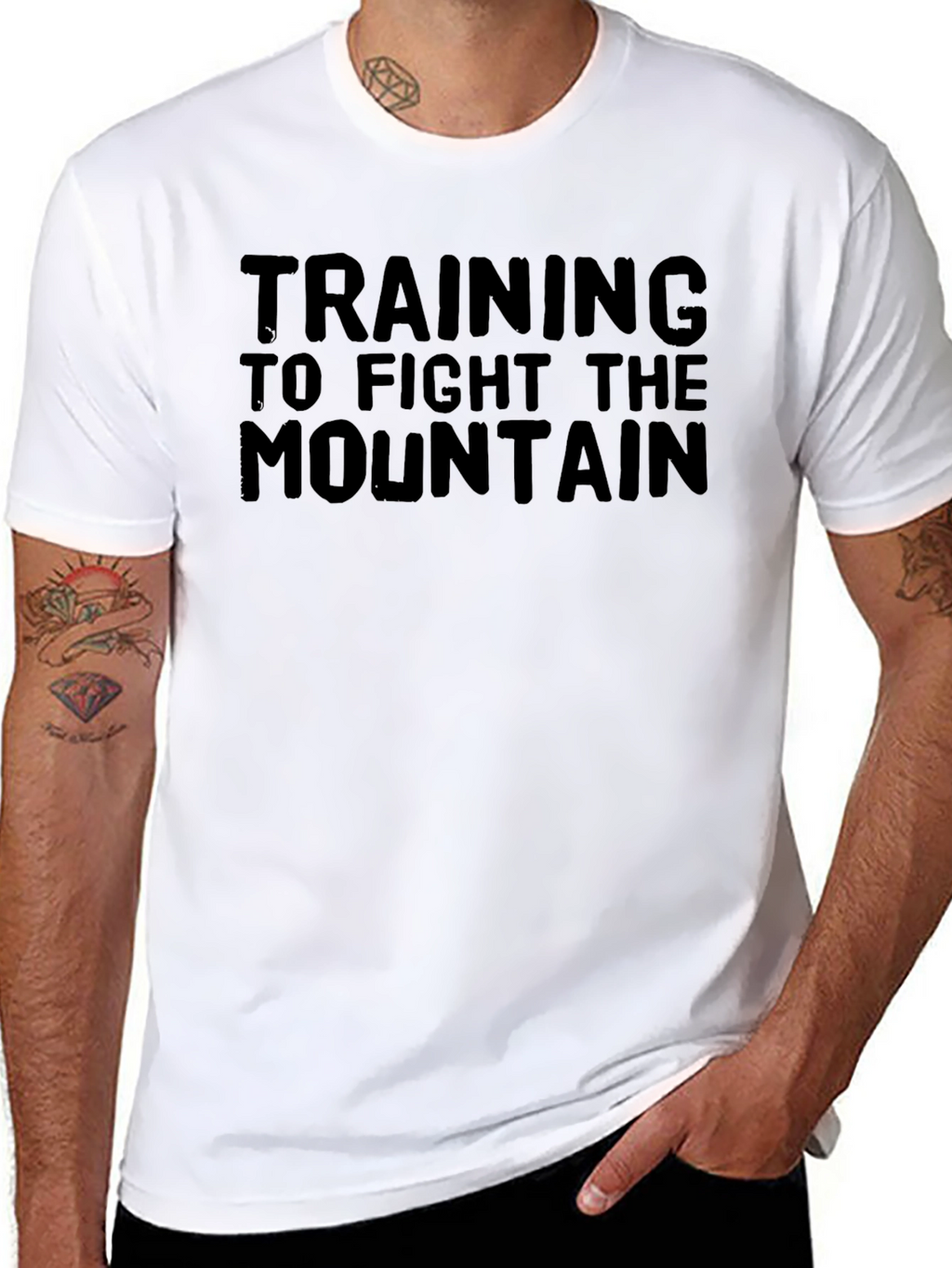 Training to Fight the Mountain Graphic T-Shirt
