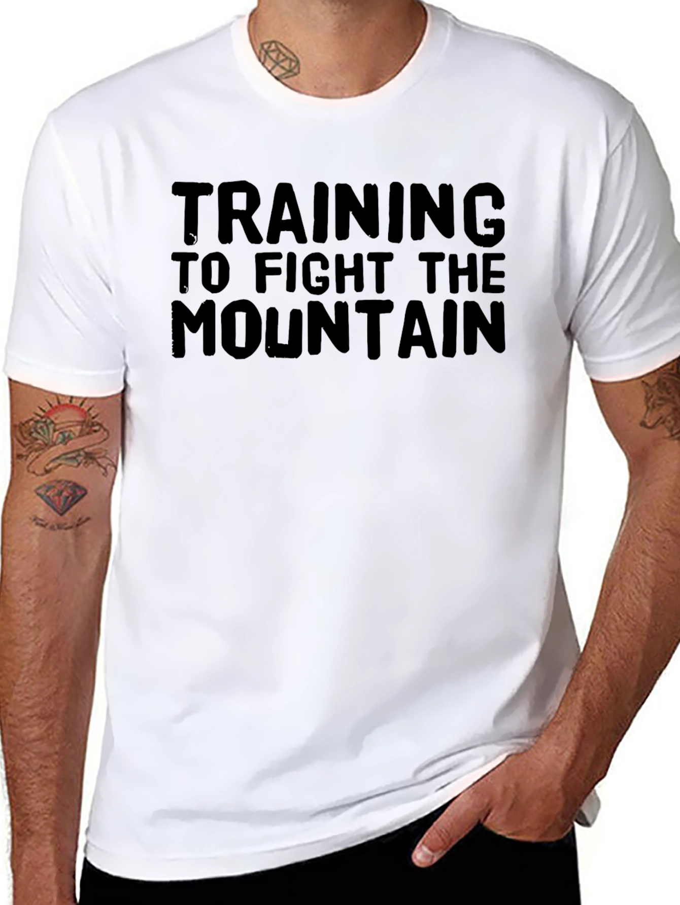 Training to Fight the Mountain Graphic T-Shirt