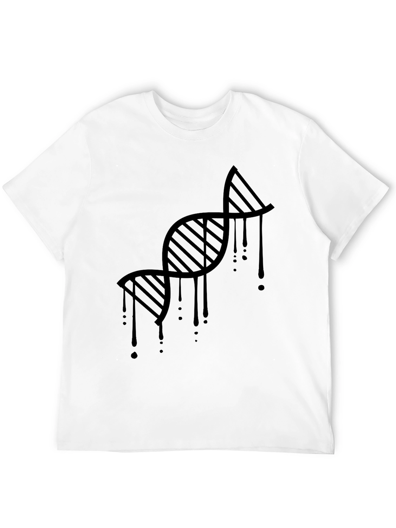 DNA Drip Black Graphic Tee