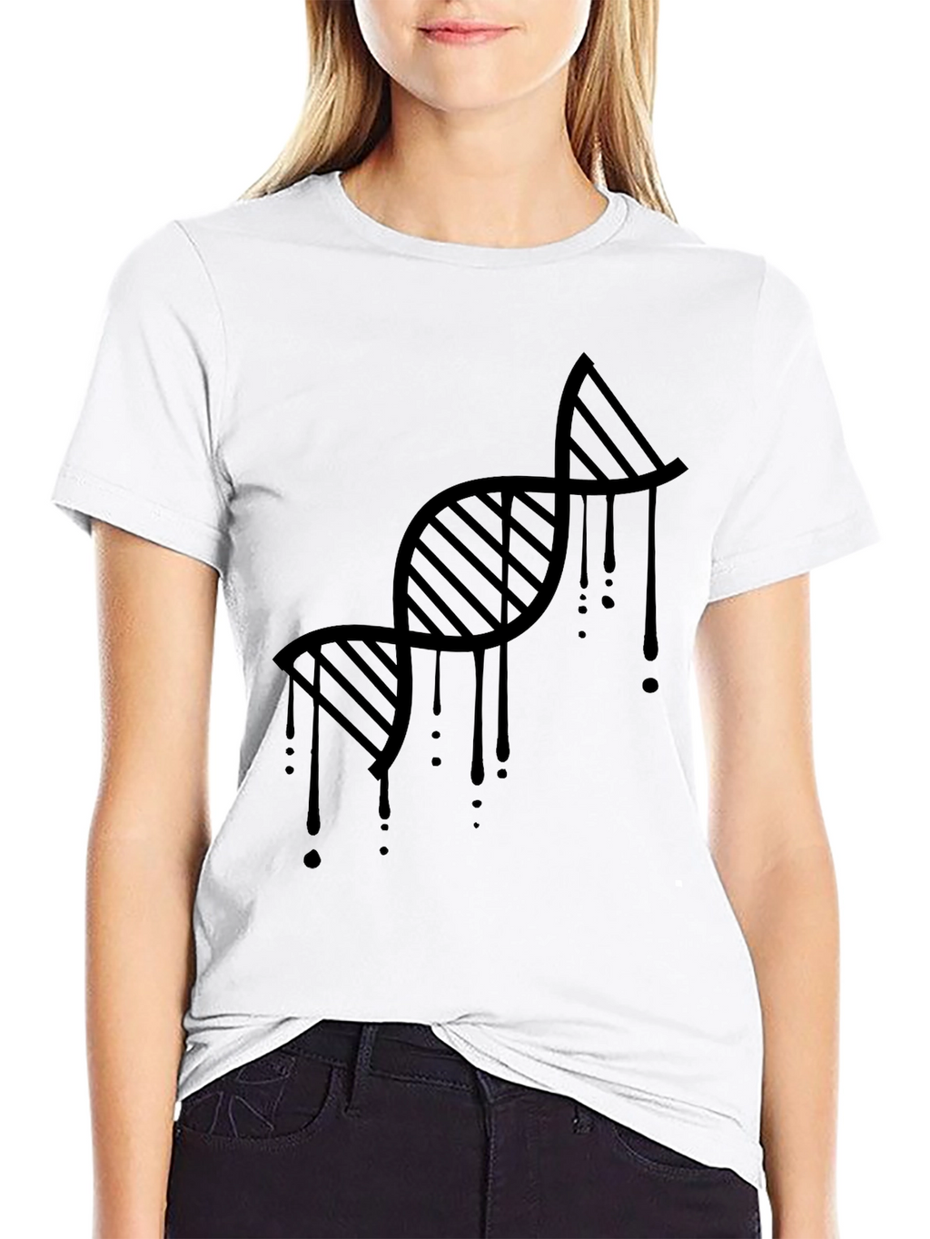 DNA Drip Black Graphic Tee