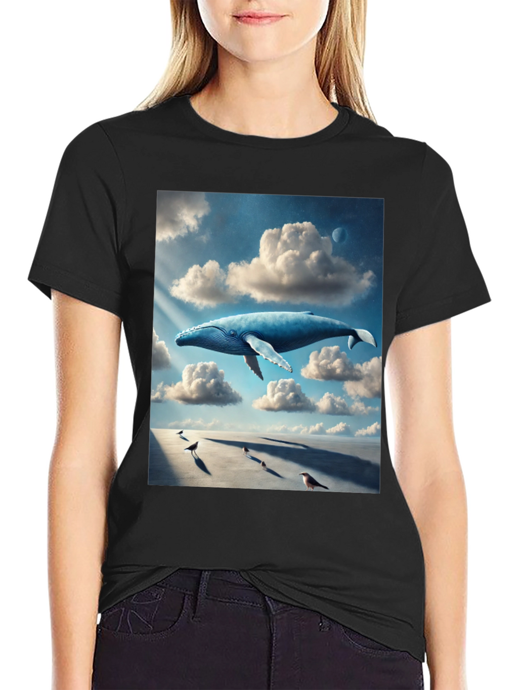 Whimsical Whale Dreamscape Graphic Tee