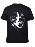 Lizard Graphic T-Shirt - Stylish Black Tee