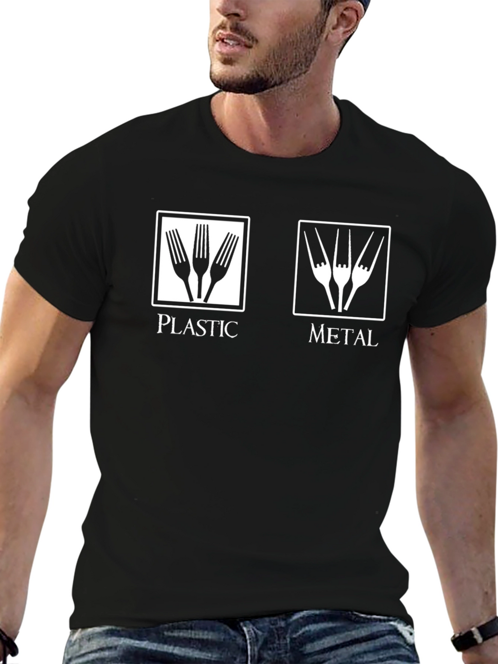 Plastic vs Metal Forks T-Shirt